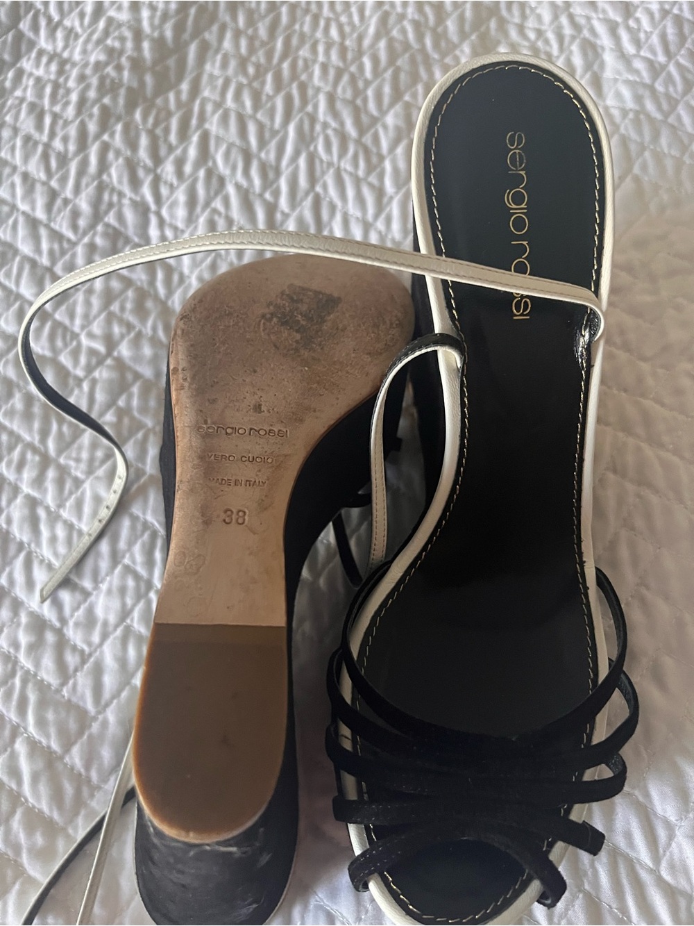 🖤🤍SERGIO ROSSI🤍🖤38👀@my listings🌟 - Picture 3 of 4